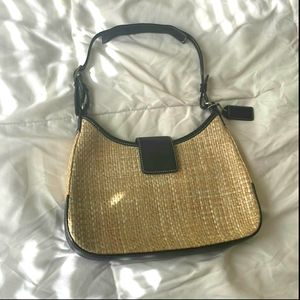 COACH straw bag